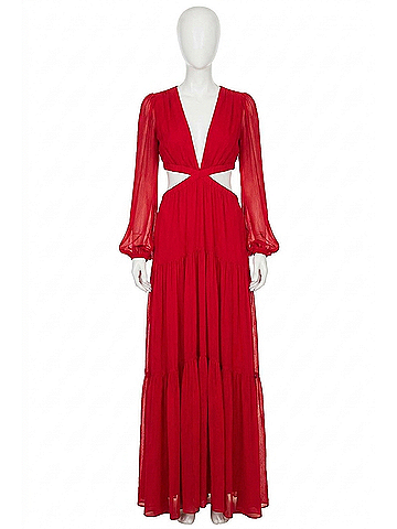A.L.C. Isabelle Dress in Garnet (view 1)
