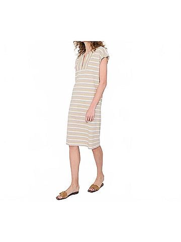 Kule Rhoda Dress in Sand Multistripe (view 2)