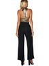J by J.O.A. 100% Polyester 3% Elastane Black Gold Jumpsuit Size M - photo 2