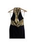 J by J.O.A. 100% Polyester 3% Elastane Black Gold Jumpsuit Size M - photo 9