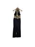 J by J.O.A. 100% Polyester 3% Elastane Black Gold Jumpsuit Size M - photo 7