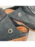 A.S.98 100% Leather Black Silver Mule/Clog Size 6 - photo 11