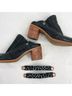 A.S.98 100% Leather Black Silver Mule/Clog Size 6 - photo 10