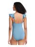 Lands' End Solid Blue One Piece Swimsuit Size 2 - photo 3