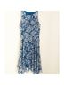 CAbi 100% Polyester 100% Rayon Floral Blue Casual Dress Size XS - photo 3