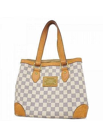 Louis Vuitton Louis Vuitton Damier Azur Hampstead PM Tote Bag N51207 White Women's (view 1)
