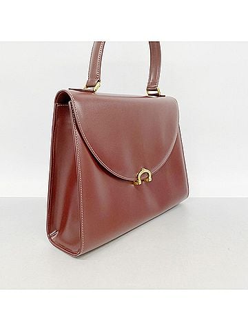 Cartier Cartier Must Leather Handbag, Bordeaux, Women's (view 2)