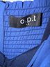 o.p.t 100% Polyester Blue Cocktail Dress Size 4 - photo 3
