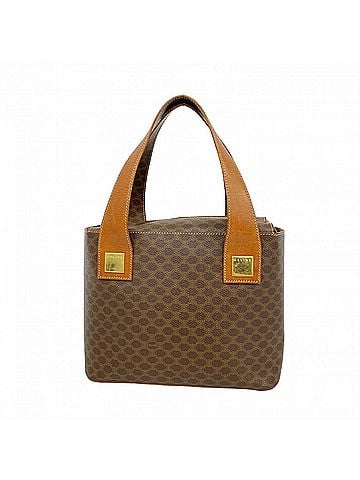 Céline Celine Macadam Tote Bag, Brown, Women's (view 1)
