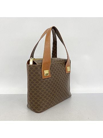 Céline Celine Macadam Tote Bag, Brown, Women's (view 2)