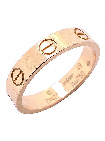 Cartier Cartier Mini Love Ring, 18K Pink Gold, Women's, P2905396 (view 1)