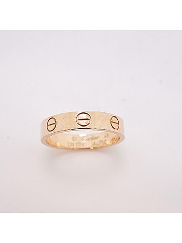 Cartier Cartier Mini Love Ring, 18K Pink Gold, Women's, P2905396 (view 2)