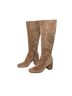 Gianvito Rossi 100% Suede Solid Brown Tan Boots Size EU 38 1/2 - photo 2