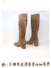 Gianvito Rossi 100% Suede Solid Brown Tan Boots Size EU 38 1/2 - photo 8
