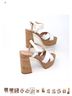 Gianvito Rossi Solid White Tan Brown Heels Size EU 37 1/2 - photo 13