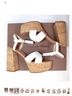Gianvito Rossi Solid White Tan Brown Heels Size EU 37 1/2 - photo 5