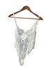 Fashion Nova Floral White Gold Bodysuit Size M - photo 1
