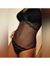 Cosabella Chevron-herringbone Black Bodysuit Size L - photo 4