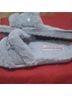 Juicy Couture Silver Flip Flops Size 7 - photo 7