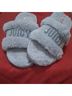 Juicy Couture Silver Flip Flops Size 7 - photo 3