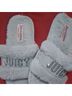 Juicy Couture Silver Flip Flops Size 7 - photo 4