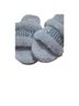 Juicy Couture Silver Flip Flops Size 7 - photo 2
