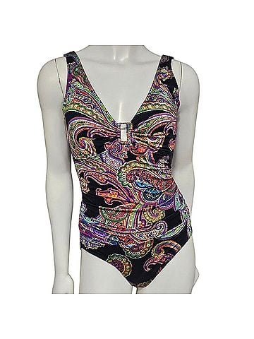 Ralph Lauren Bordado Paisley One Piece Swimsuit (view 1)