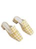 Suzanne Rae Graphic Yellow White Mule/Clog Size 12 - photo 1