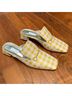 Suzanne Rae Graphic Yellow White Mule/Clog Size 12 - photo 7
