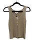 Line & Dot Tan Sleeveless Top Size S - photo 1