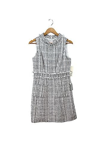 Eliza J Roll Neck A-line Tweed Dress Cocktail Dress (view 1)