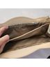 Rodo 100% Leather Tan White Clutch One size - photo 9
