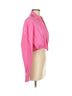 SundayUp Solid Pink Button-Down Shirt Size M - photo 5