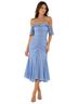 Jonathan Simkhai 100% Silk Polka Dots Blue Cocktail Dress Size 6 - photo 1