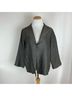 Eileen Fisher 80% Silk 20% Acrylic 100% Silk Solid Gray Silver Blazer Size M - photo 5