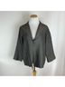 Eileen Fisher 80% Silk 20% Acrylic 100% Silk Solid Gray Silver Blazer Size M - photo 4