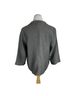 Eileen Fisher 80% Silk 20% Acrylic 100% Silk Solid Gray Silver Blazer Size M - photo 2