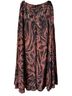 Peruvian Connection 55% Rayon 45% Cotton 100% Polyester Paisley Orange Black Casual Skirt Size 10 - photo 1