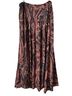 Peruvian Connection 55% Rayon 45% Cotton 100% Polyester Paisley Orange Black Casual Skirt Size 10 - photo 2