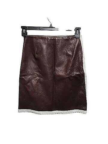 Ralph Lauren Purple Label Leather Skirt (view 1)