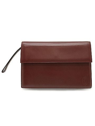 Cartier Cartier Must de Line Second Bag Clutch Leather Bordeaux Red (view 2)