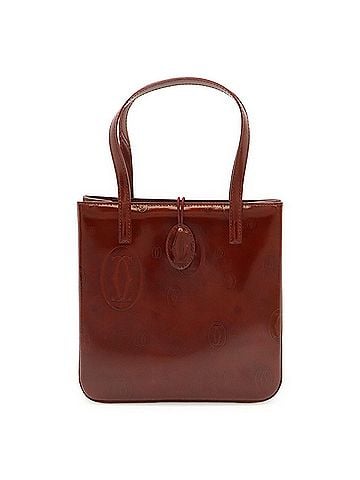 Cartier Cartier Happy Birthday Handbag/Tote Bag, Enamel/Patent Leather, Bordeaux, L1000547 (view 1)
