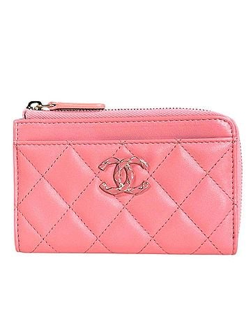 Chanel Chanel Matelassé Coco Mark Wallet/Coin Case, Lambskin AP3982, Women's CHANEL (view 1)