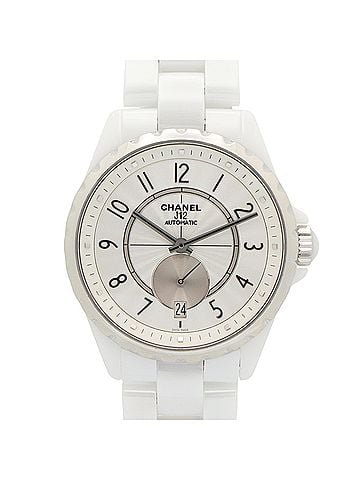 Chanel Chanel J12-365 Ceramic Men's Watch, White (H3837) (view 1)