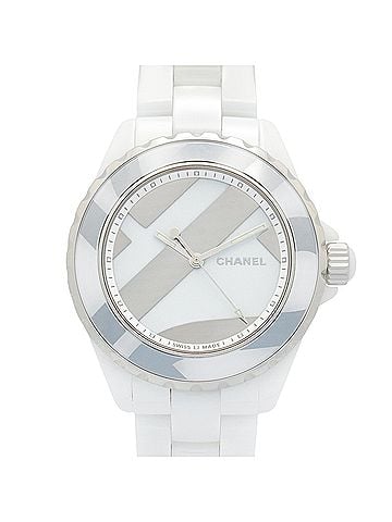 Chanel Chanel J12 Untitled Ceramic Men's Watch, White (H5582) (view 1)