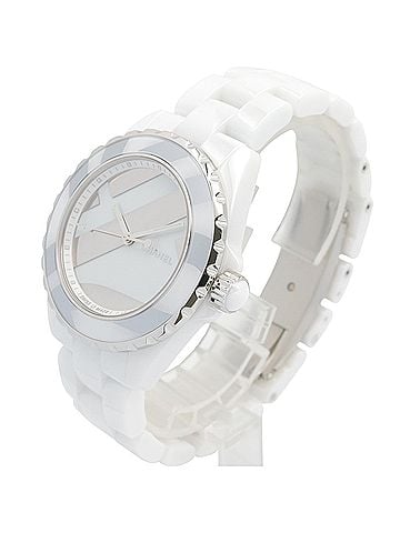 Chanel Chanel J12 Untitled Ceramic Men's Watch, White (H5582) (view 2)