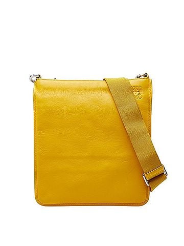 Loewe Loewe Anagram Shoulder Bag, Yellow Leather, Women's (view 1)