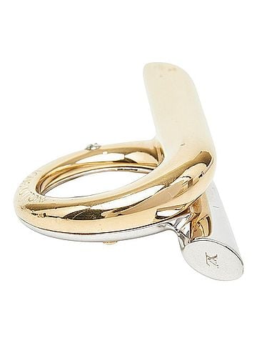 Louis Vuitton Louis Vuitton Ring, Size #M, MP1517, Gold and Silver Plated Metal, Women's, LOUIS VUITTON (view 2)