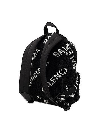 Balenciaga Balenciaga Everyday Backpack 552379 Black White Faux Fur Leather Women's BALENCIAGA (view 2)