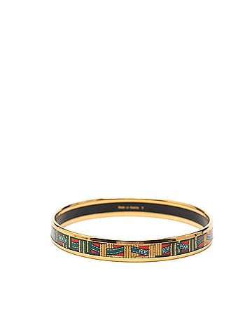 Hermès Hermes Email PM Enamel Bracelet Bangle Gold Plated Women's HERMES (view 2)